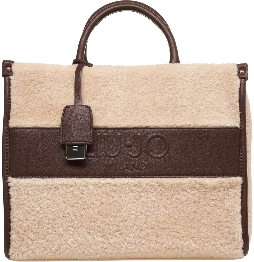 Liu Jo Faux fur shopper Bruin