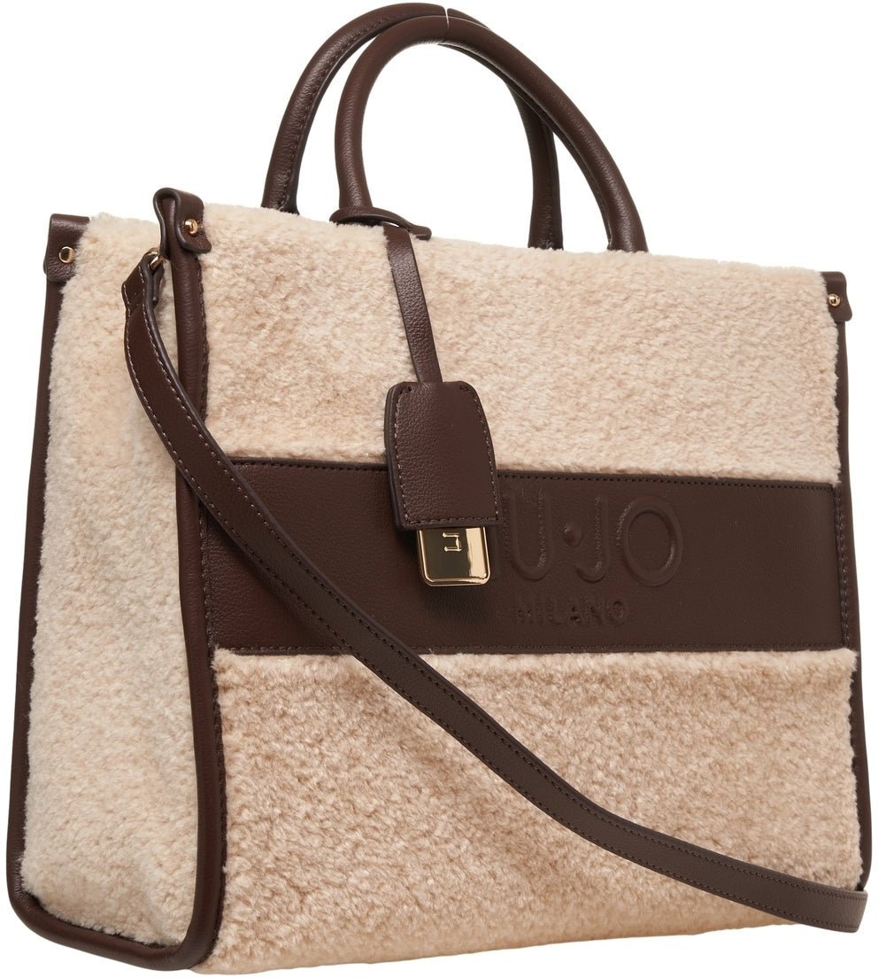 Liu Jo Faux fur shopper Bruin