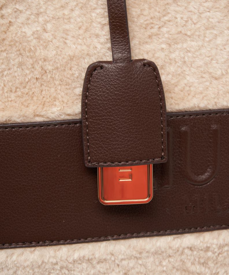 Liu Jo Faux fur shopper Bruin