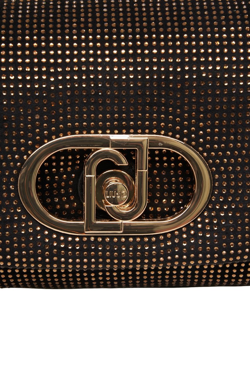 Liu Jo Crossbody bag with studs 'LaPuffy' Zwart