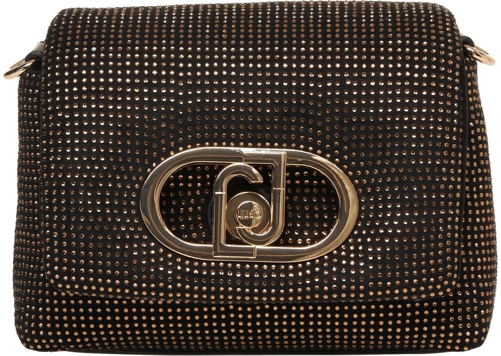 Liu Jo Crossbody bag with studs 'LaPuffy' Zwart