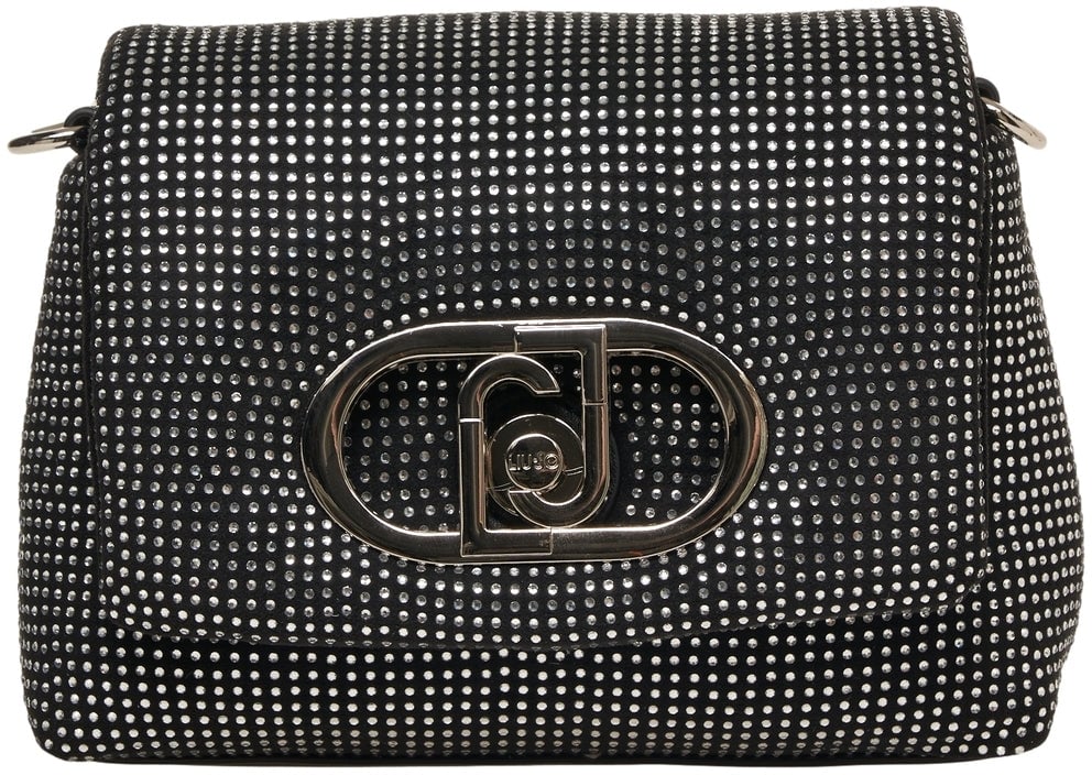 Liu Jo Crossbody bag with studs 'LaPuffy' Zwart