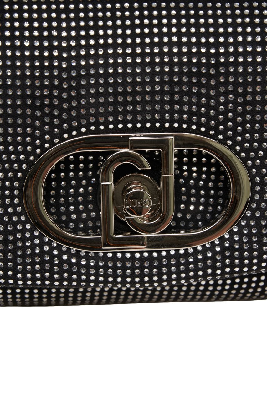 Liu Jo Crossbody bag with studs 'LaPuffy' Zwart