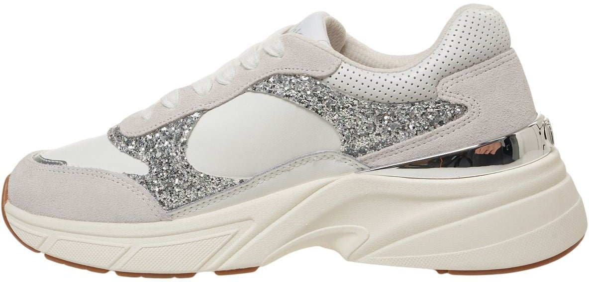 Liu Jo Sneakers with glitter Zilver