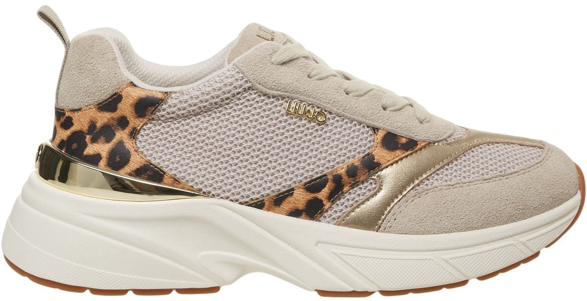 Liu Jo Sneakers with animalier print Goud