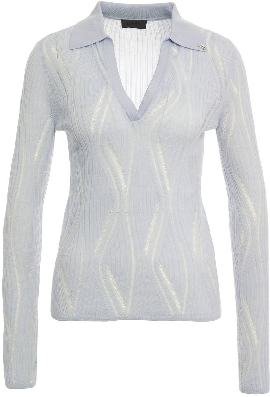 Liu Jo Virgin wool sweater Blauw