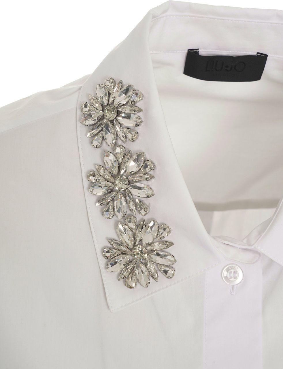 Liu Jo Blouse with rhinestone application Wit