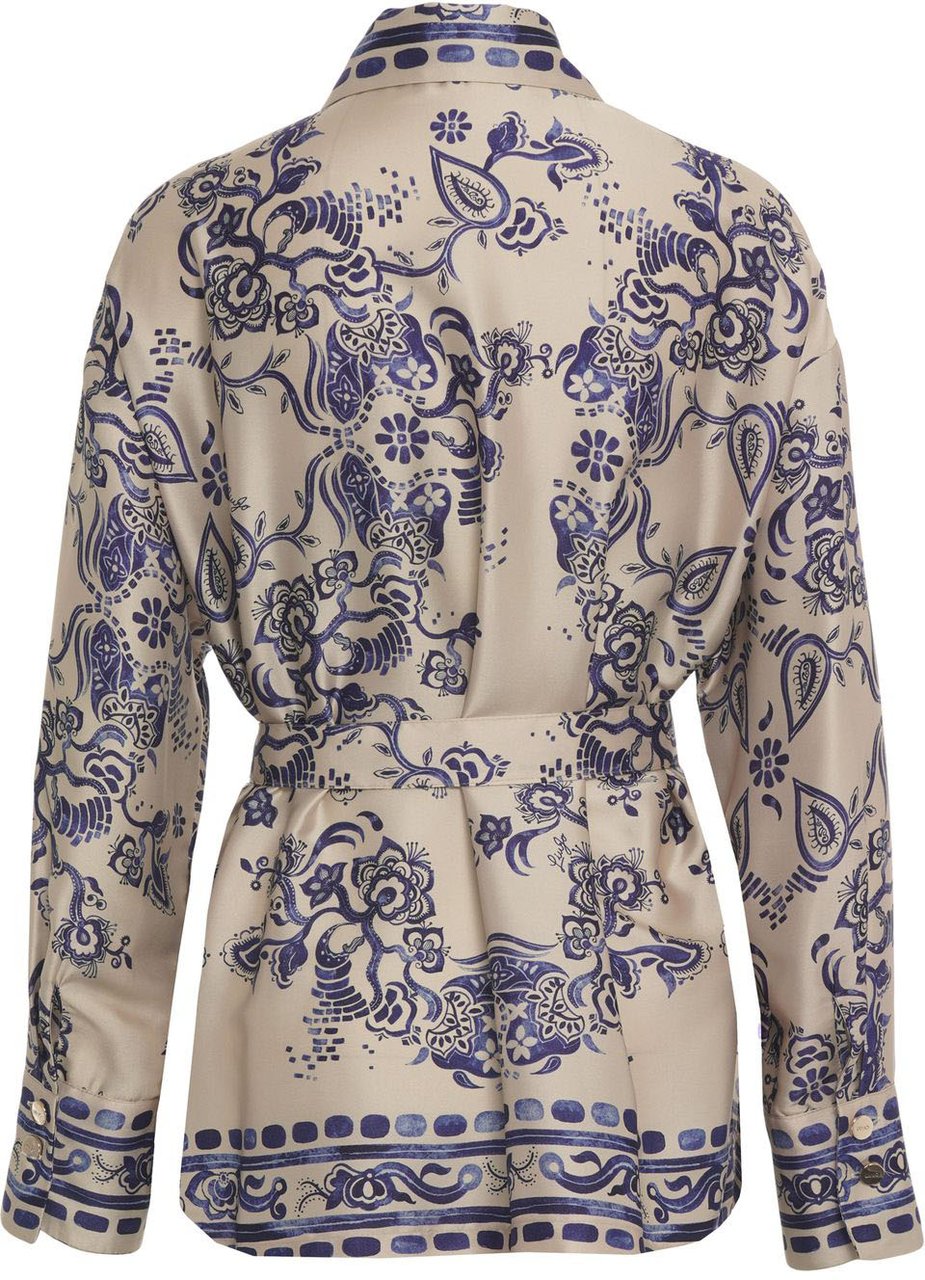 Liu Jo Blouse with floral print Blauw