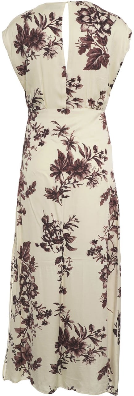 Liu Jo Maxi dress with floral pattern Beige