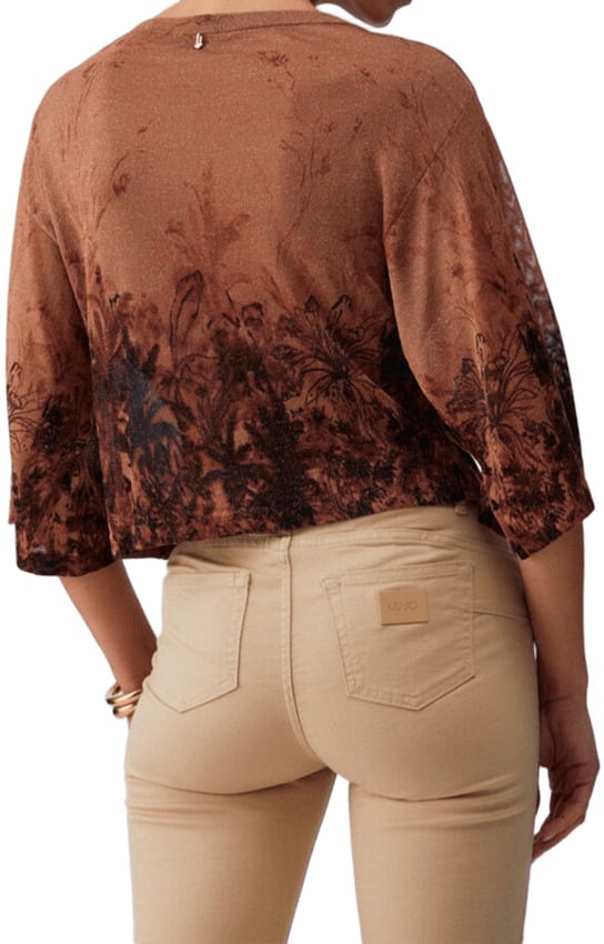 Liu Jo Liu Jo Black Maglie Cuoio Jungle Hide Bruin