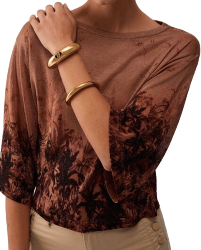 Liu Jo Liu Jo Black Maglie Cuoio Jungle Hide Bruin