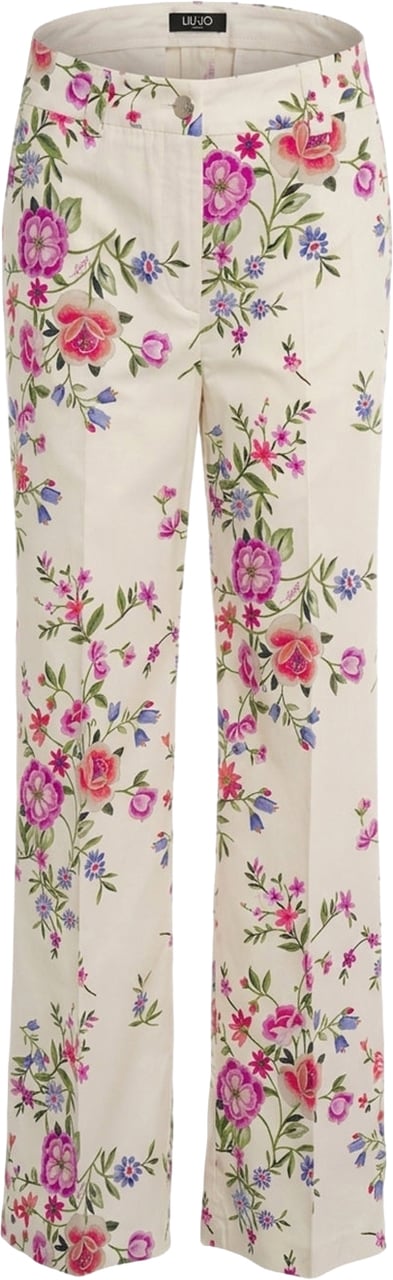 Liu Jo Pants with floral print Wit