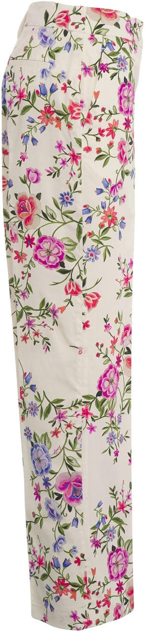 Liu Jo Pants with floral print Wit