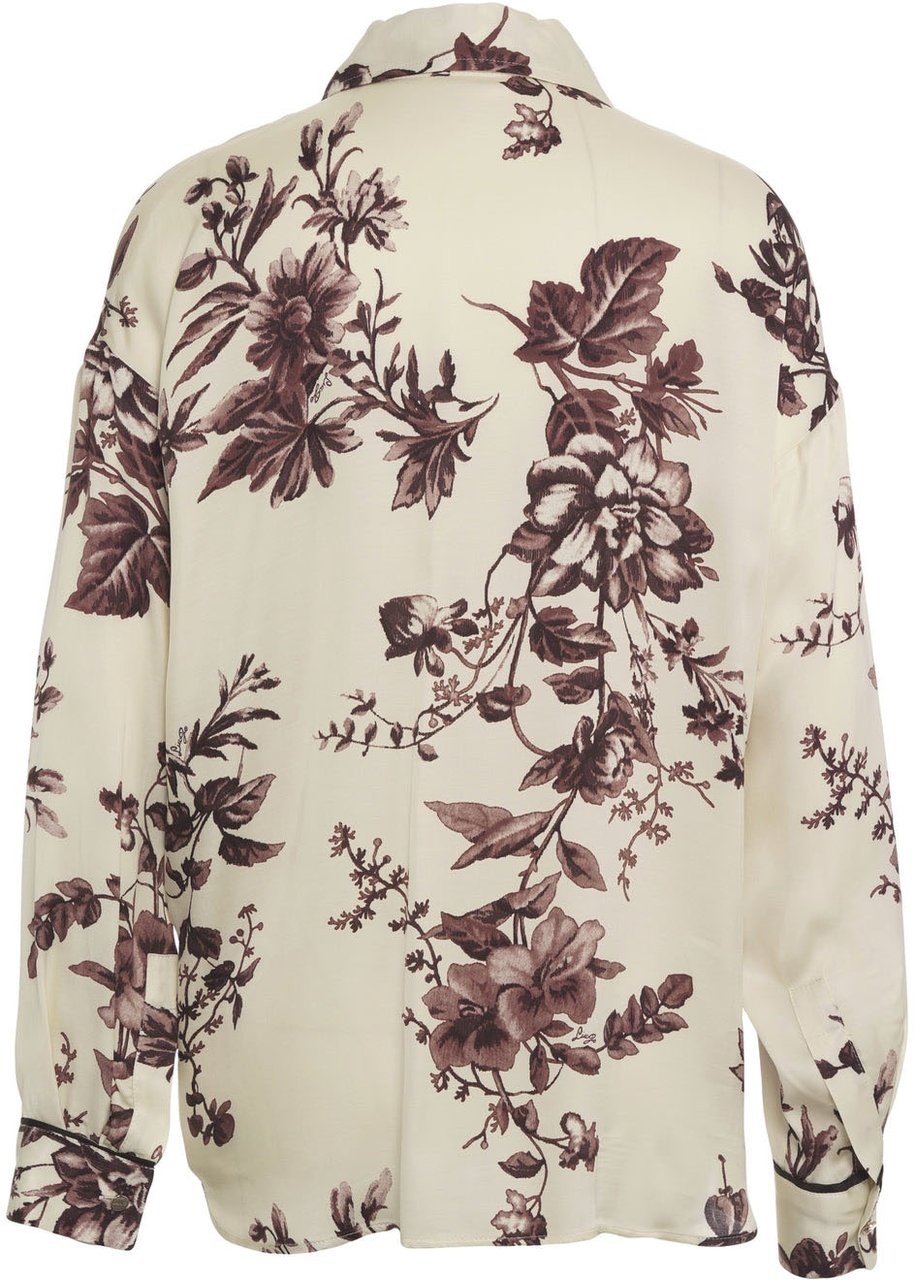 Liu Jo Blouse with floral pattern Beige