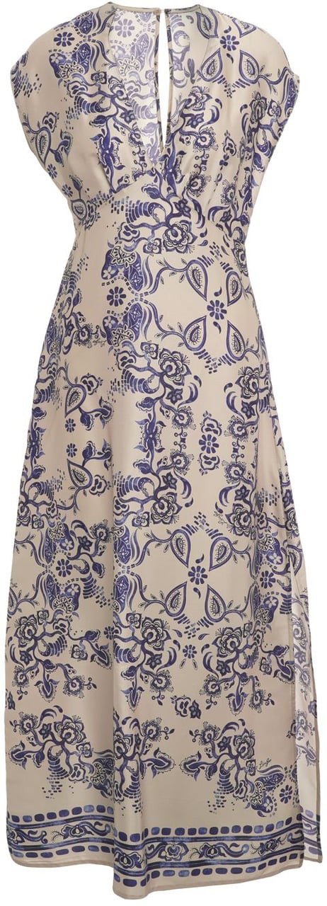 Liu Jo Maxi dress with floral print Blauw