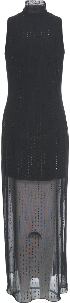 Liu Jo Tulle dress with rhinestones Zwart