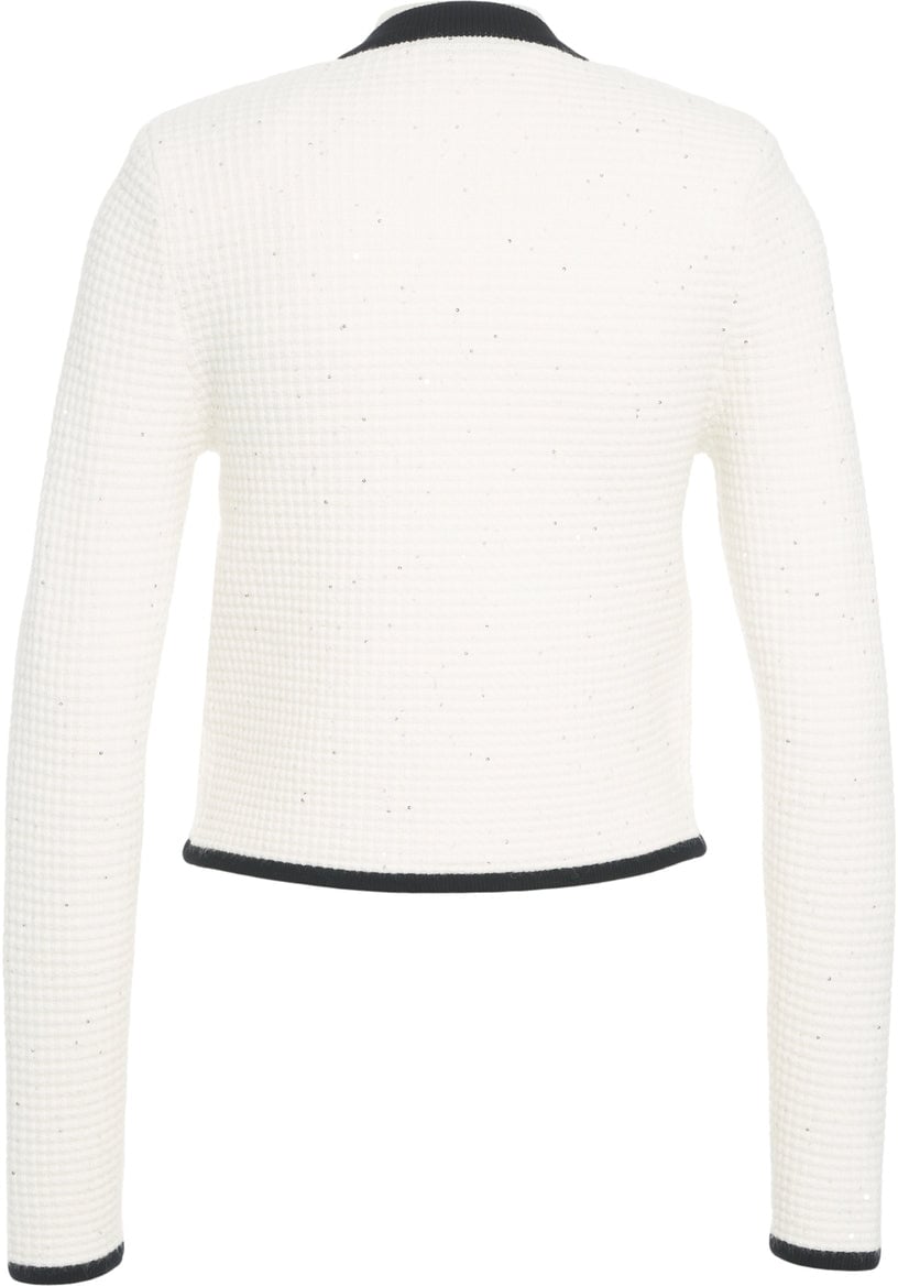 Liu Jo Tweed jacket with glitter Wit