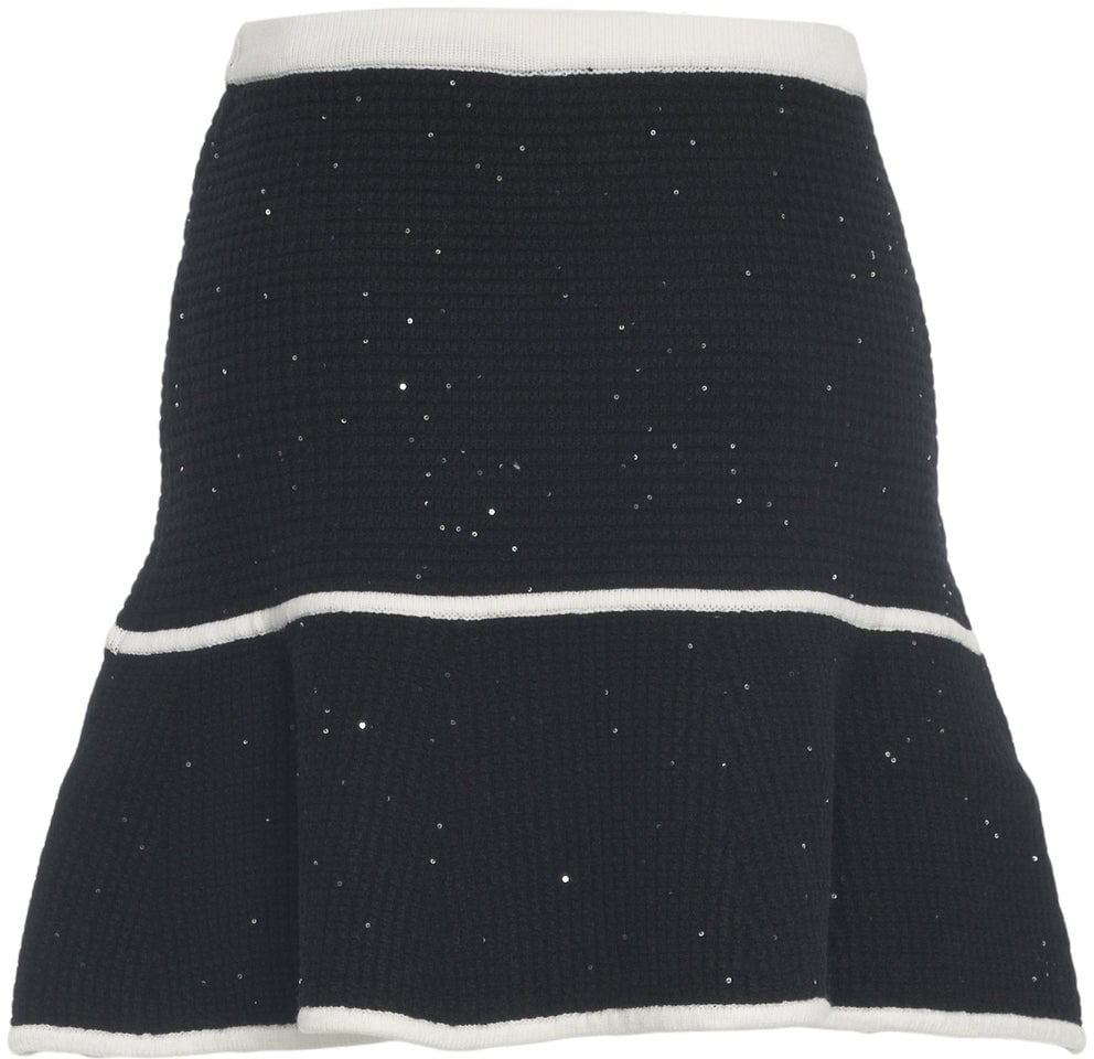 Liu Jo Knit mini skirt Zwart