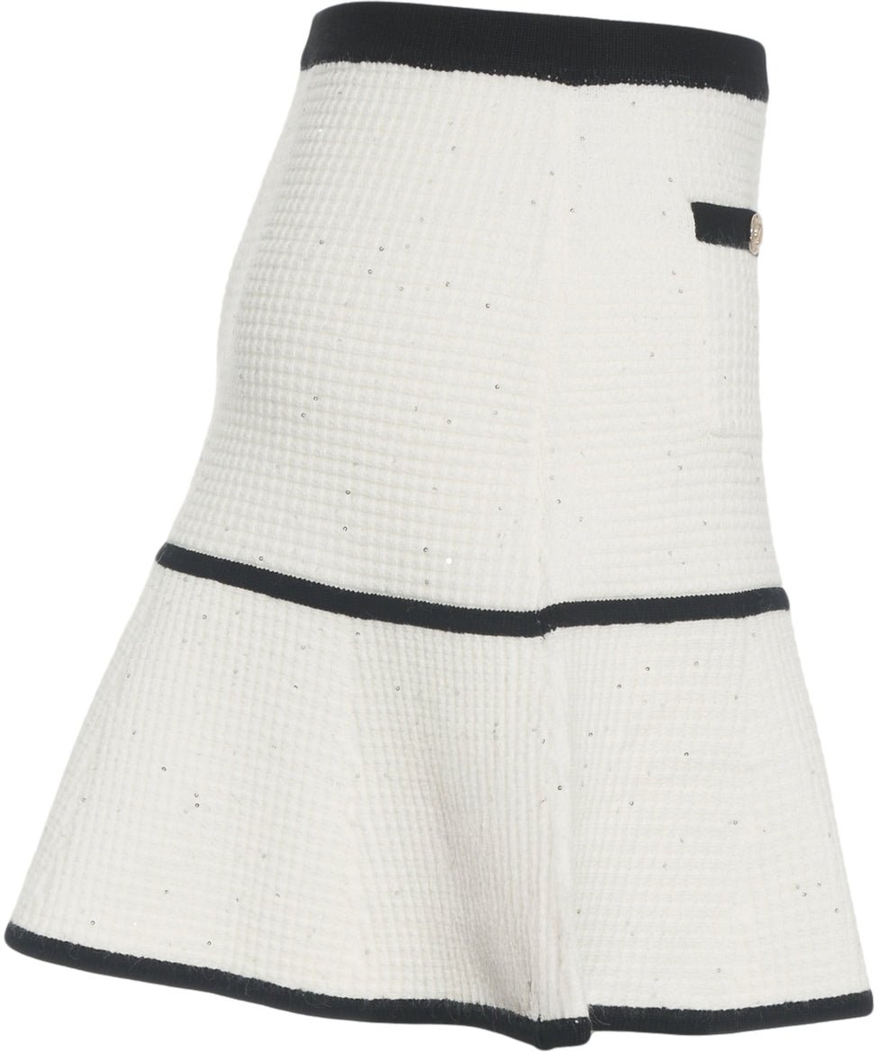 Liu Jo Knit mini skirt Wit