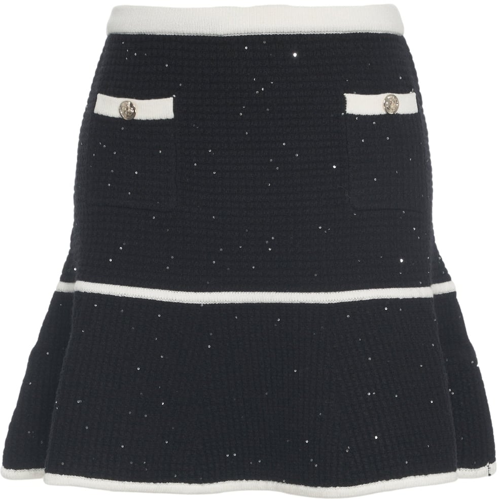 Liu Jo Knit mini skirt Zwart