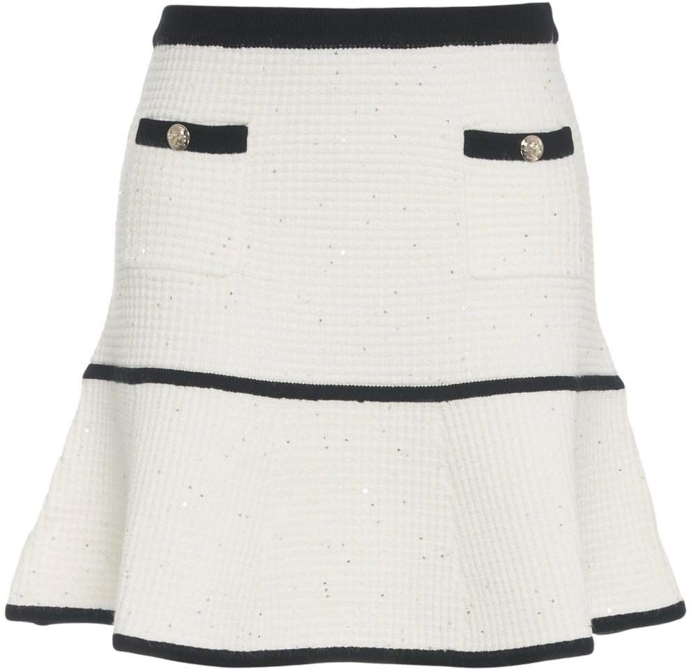 Liu Jo Knit mini skirt Wit