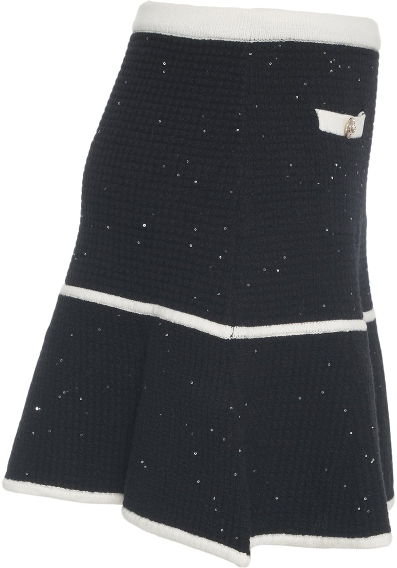 Liu Jo Knit mini skirt Zwart