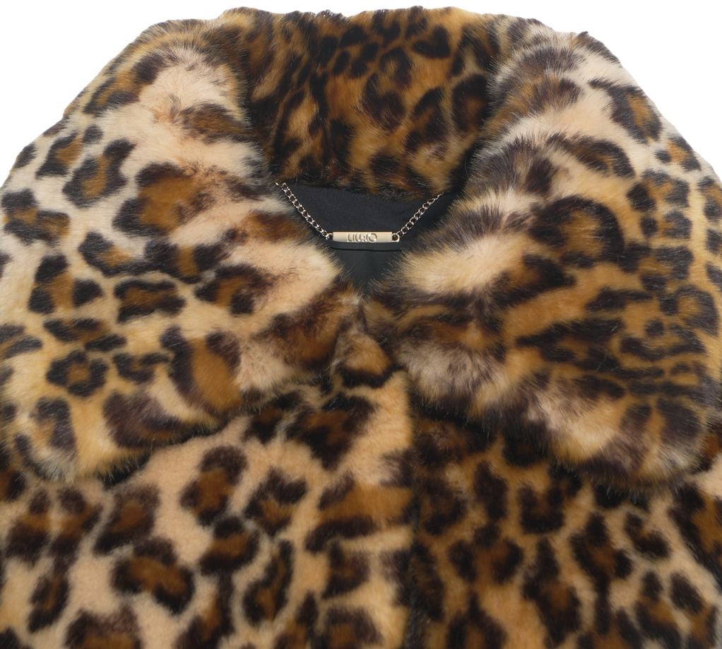 Liu Jo Coat with animal print Divers