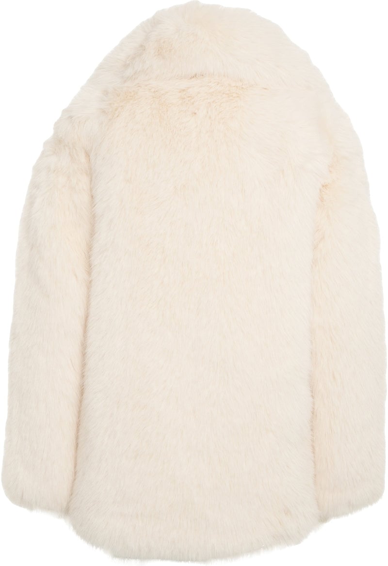 Liu Jo Faux fur coat Wit