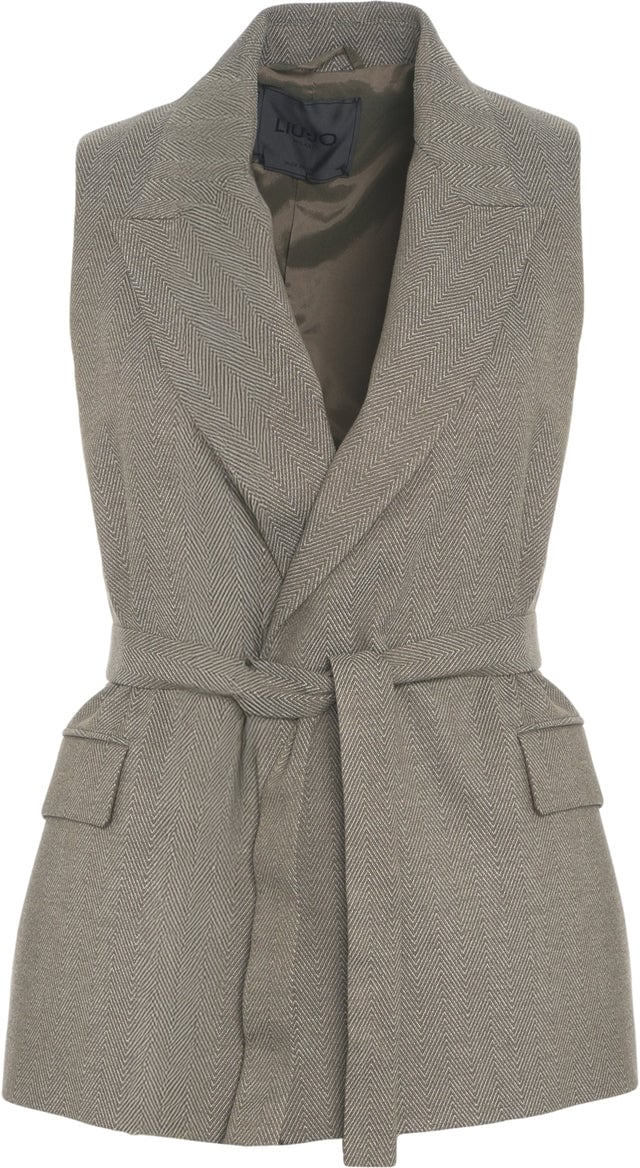 Liu Jo Vest with waist belt Bruin