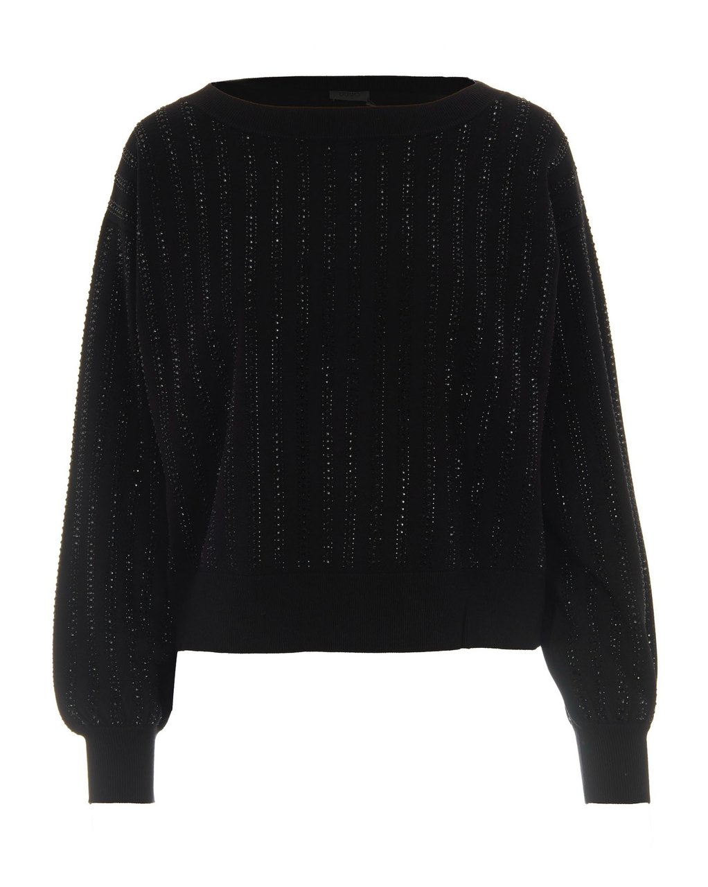 Liu Jo Sweaters Nerorows Strass Zwart