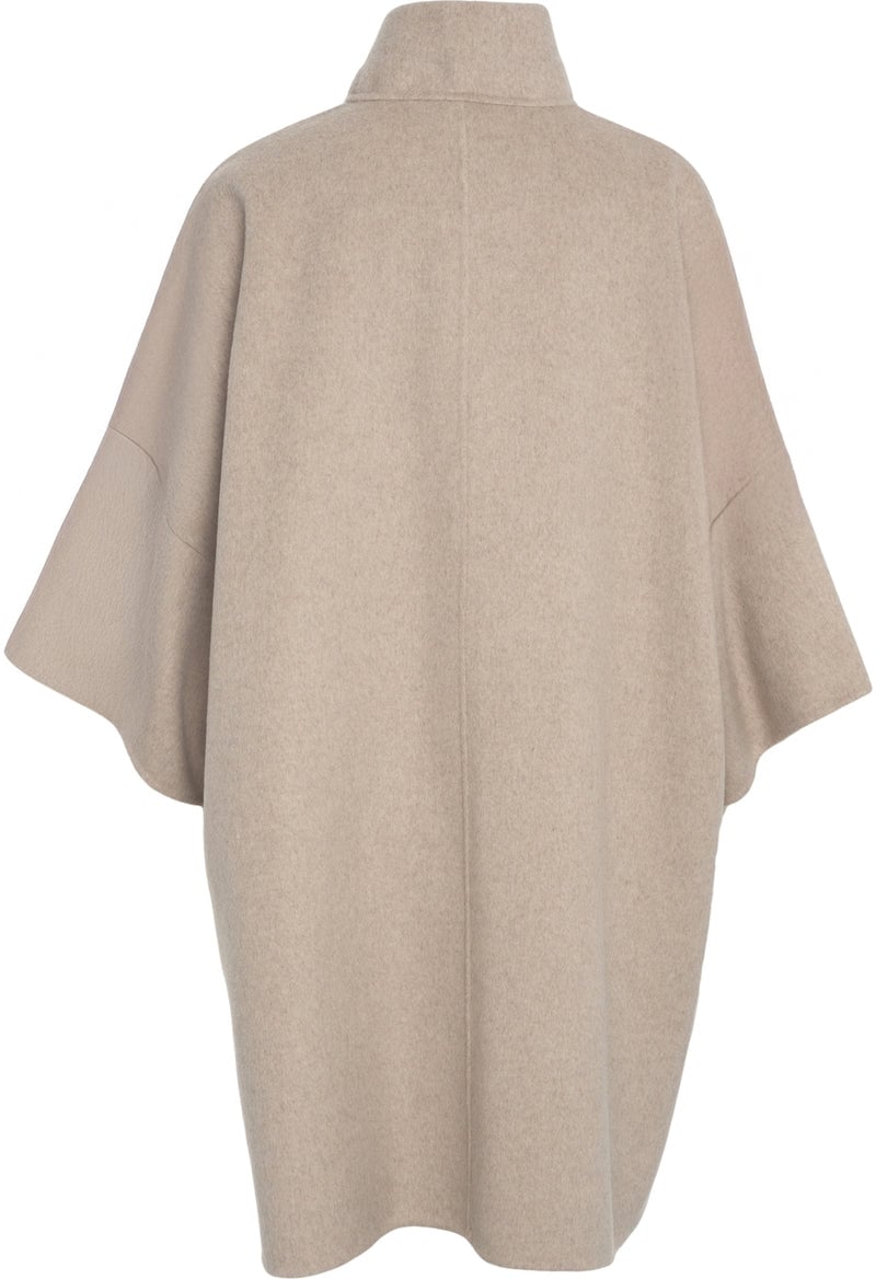 Liu Jo Wool coat with waist belt Beige