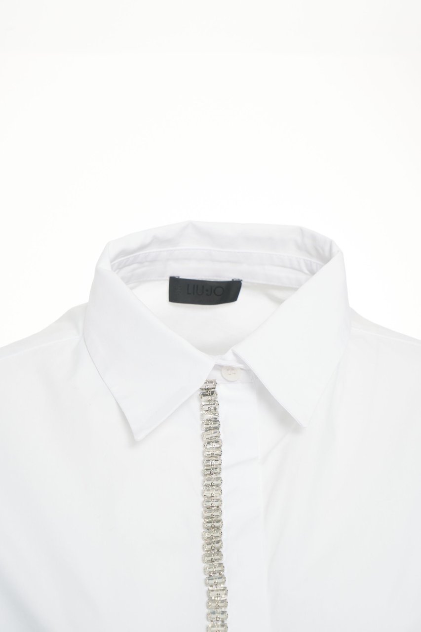 Liu Jo Blouse with rhinestone application Wit