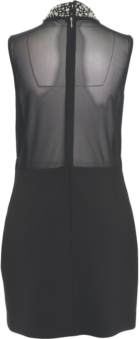 Liu Jo Mini dress with rhinestones Zwart