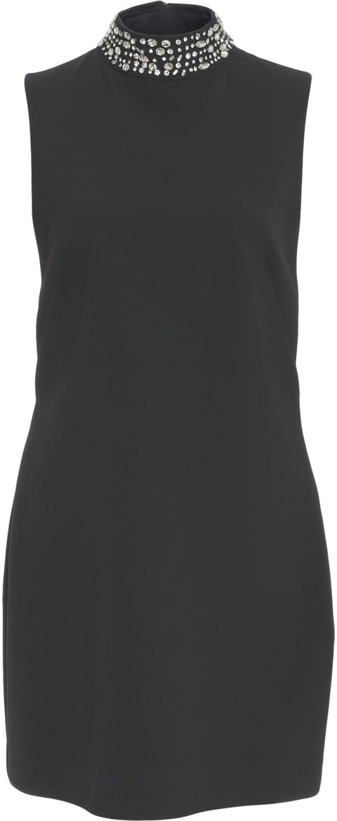 Liu Jo Mini dress with rhinestones Zwart
