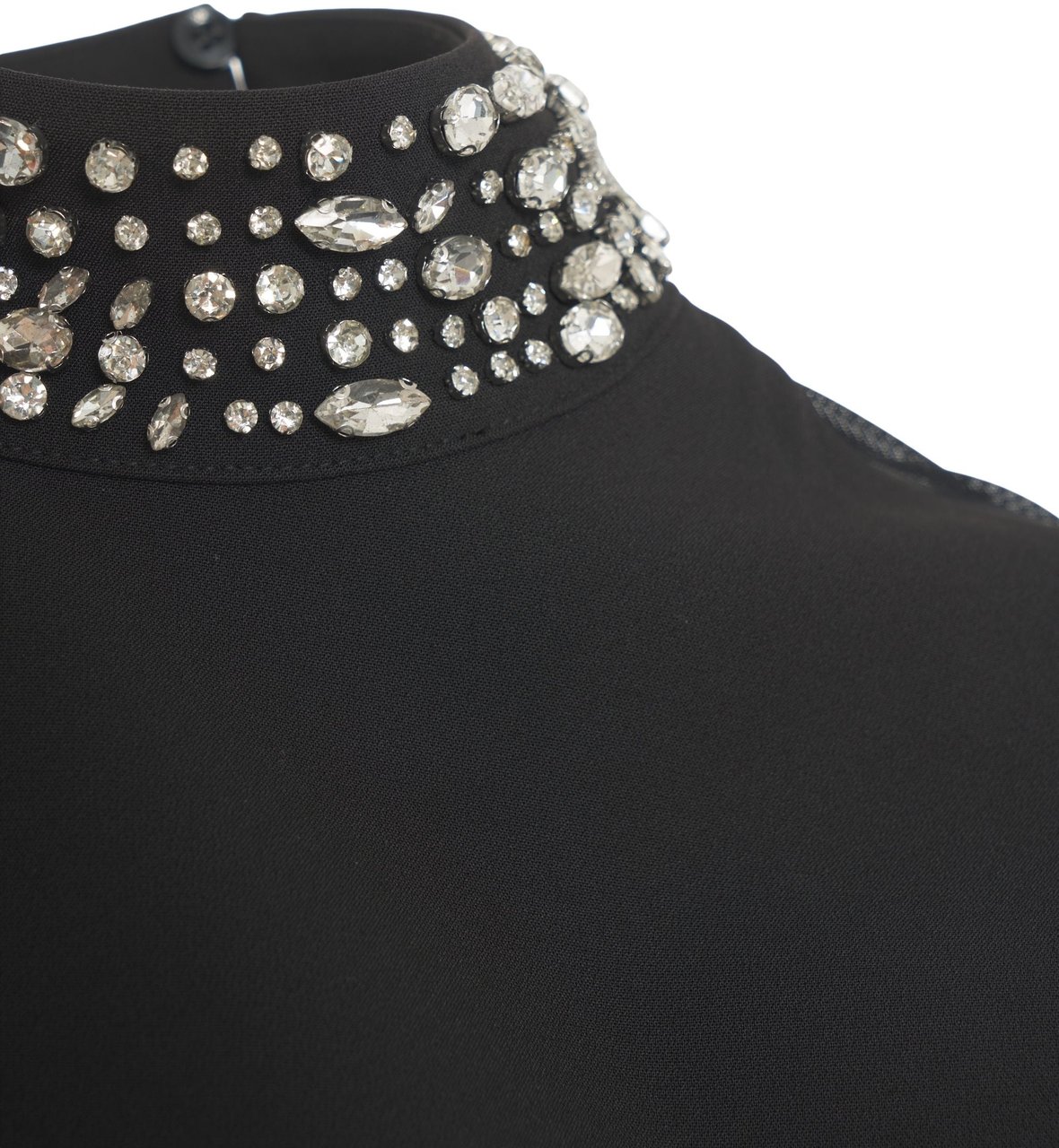 Liu Jo Mini dress with rhinestones Zwart
