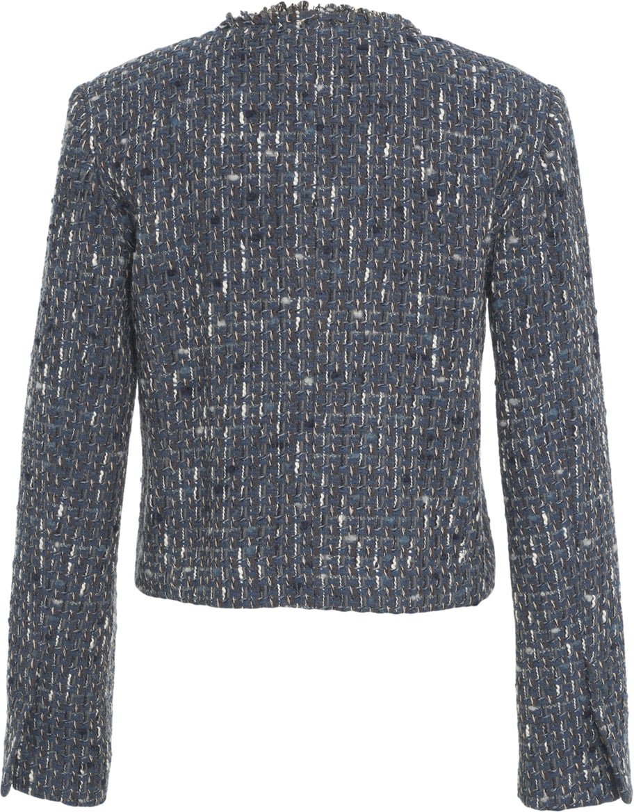 Liu Jo Bouclé blazer Blauw