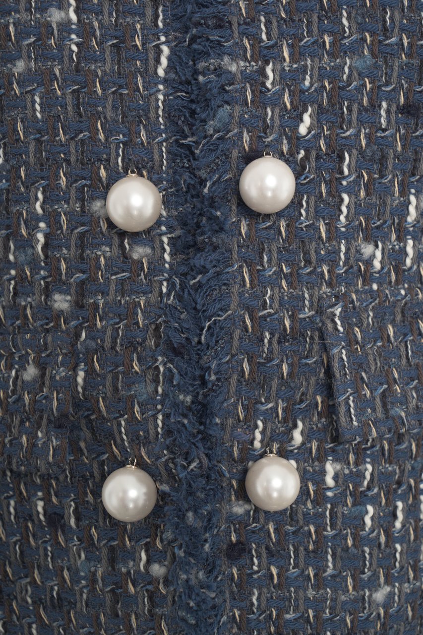 Liu Jo Blazer in bouclé Blauw