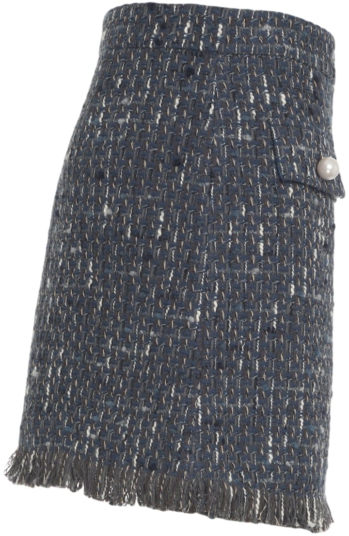 Liu Jo Bouclé miniskirt Blauw