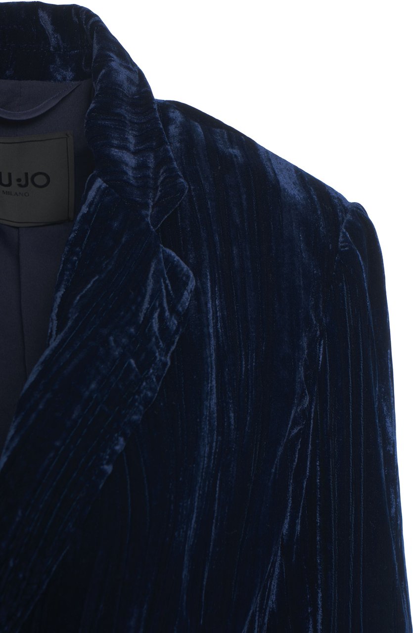 Liu Jo Velvet blazer Blauw