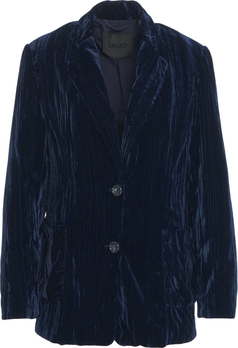 Liu Jo Velvet blazer Blauw