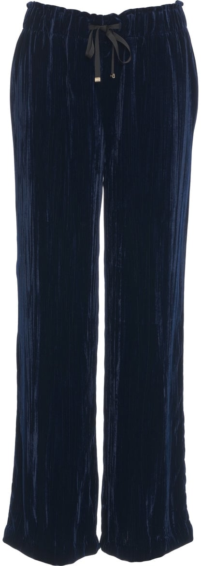 Liu Jo Velvet pants Blauw