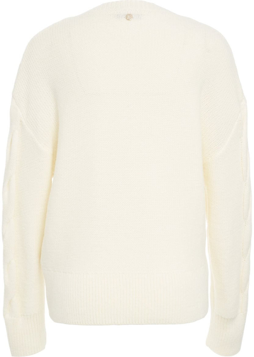 Liu Jo Sweater with cable knit pattern Wit