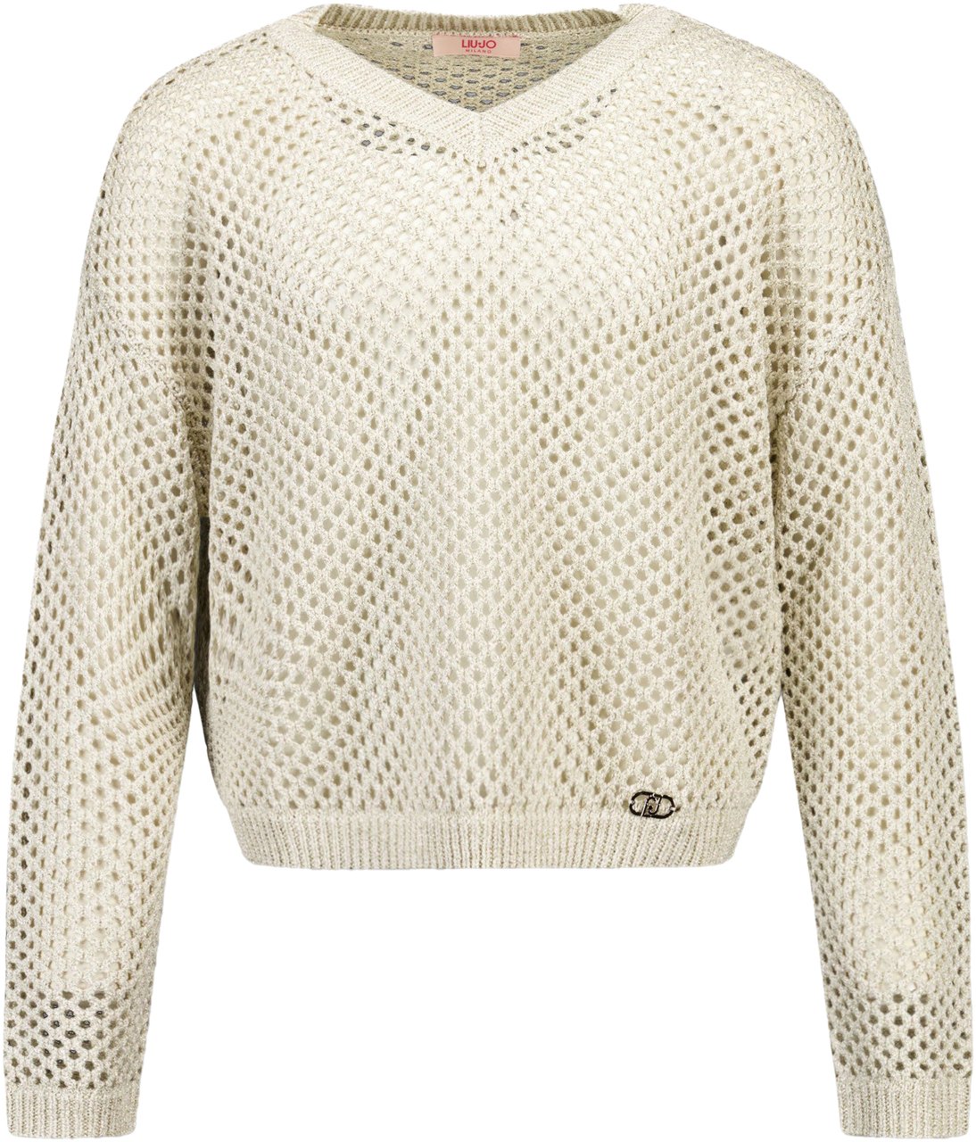 Liu Jo Liu Jo Kinder Meisjes Trui In Goud Metallic