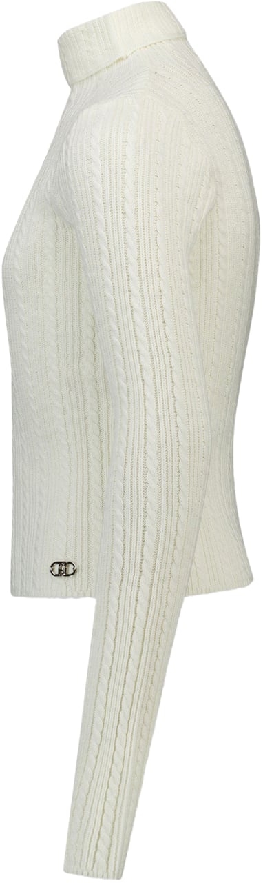 Liu Jo Liu Jo Kinder Meisjes Trui In Off White Wit