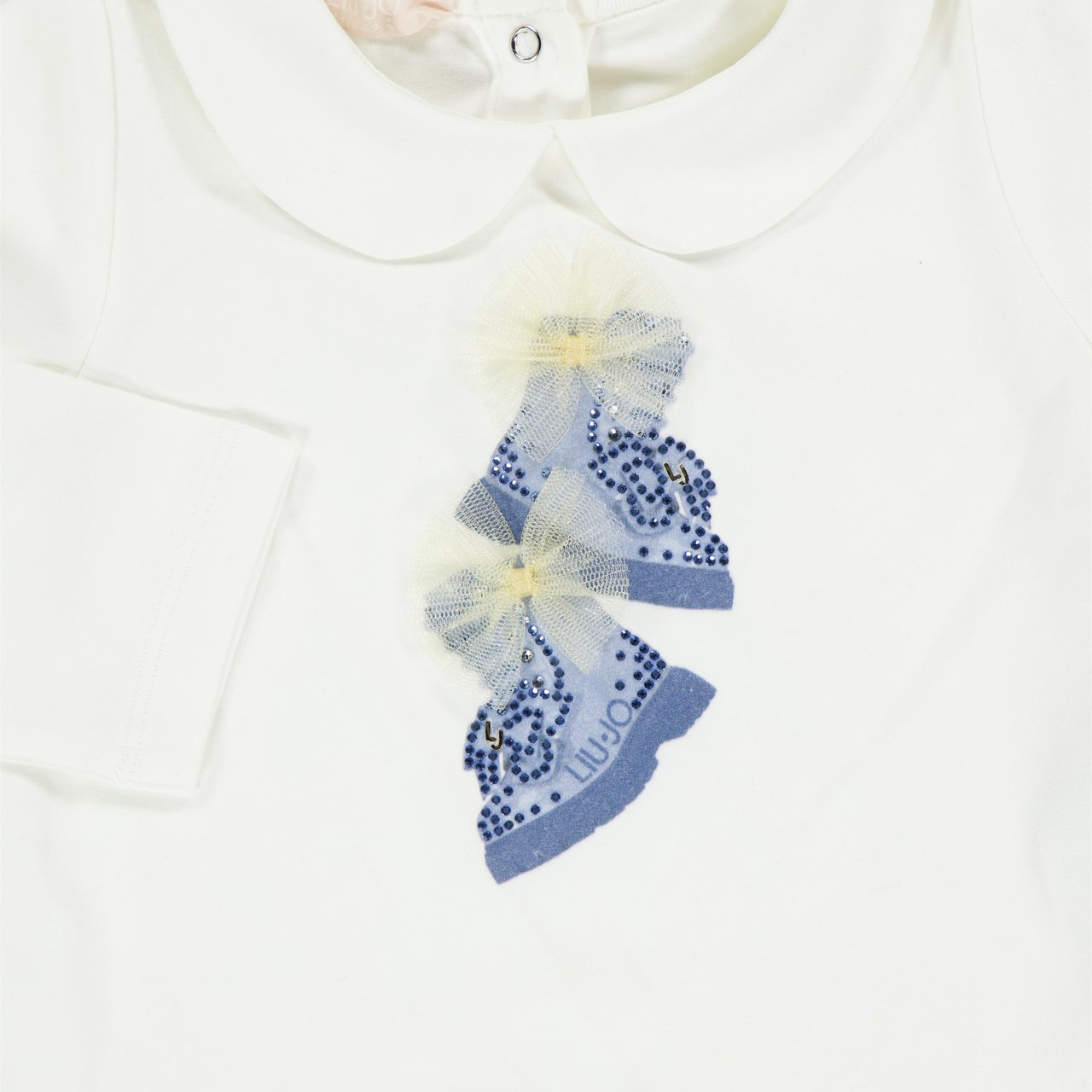 Liu Jo Liu Jo Baby Meisjes T-Shirt In Off White Wit