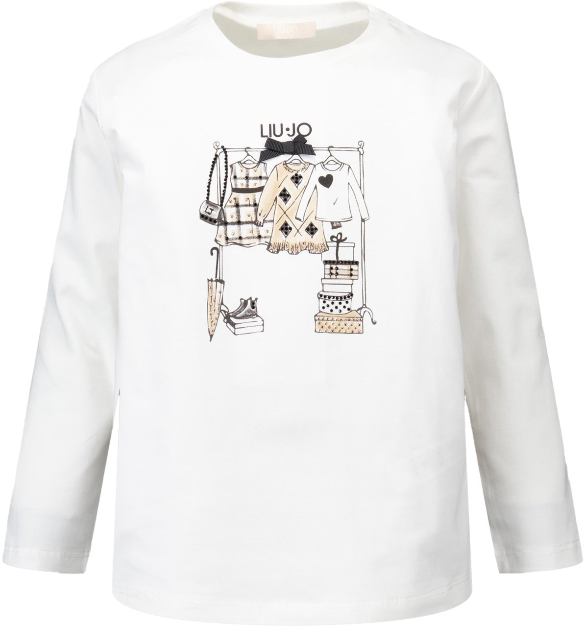 Liu Jo Liu Jo Kinder Meisjes T-Shirt In Off White Wit