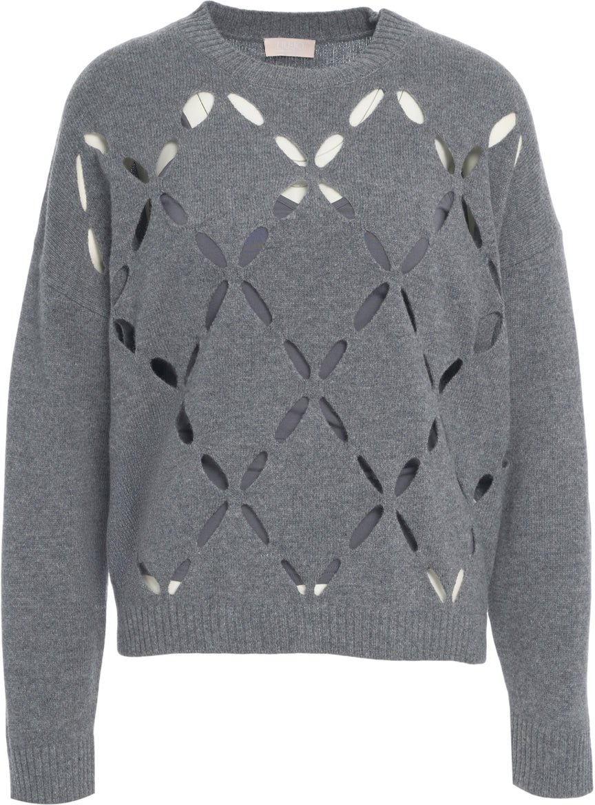 Liu Jo Sweater with cut-outs Beige