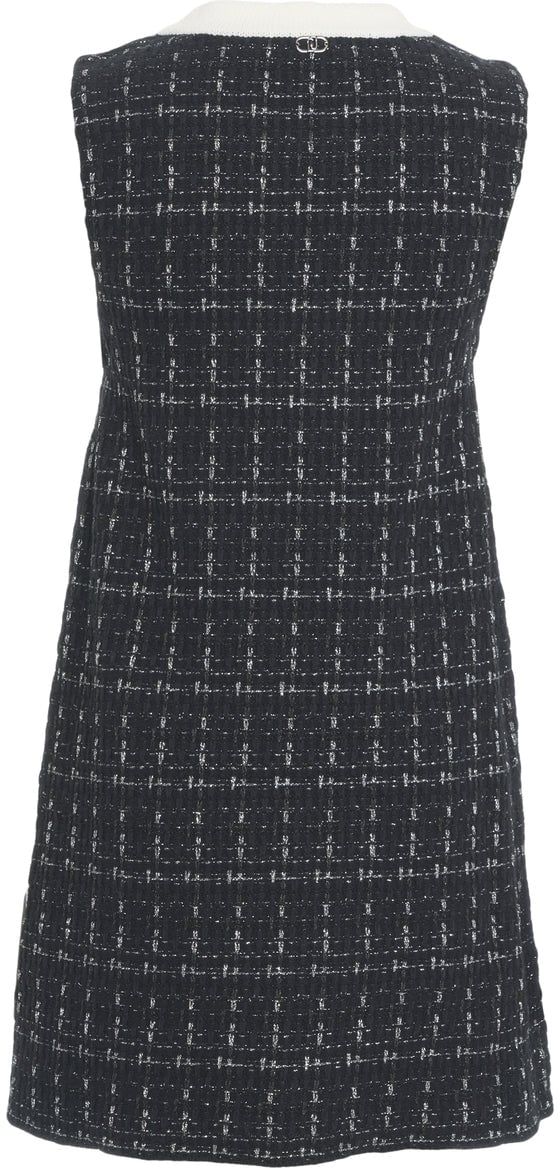 Liu Jo Tweed mini dress Zwart
