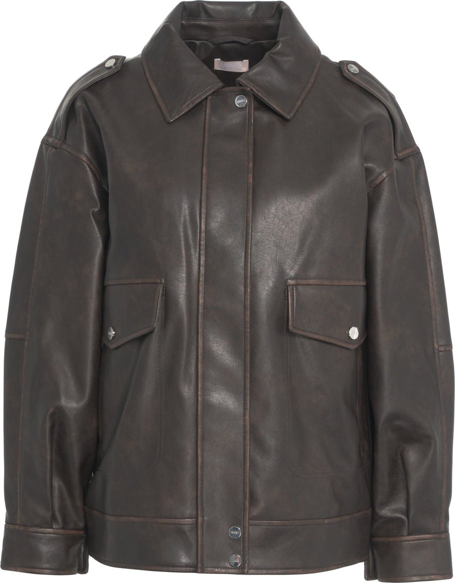 Liu Jo Faux leather jacket Bruin