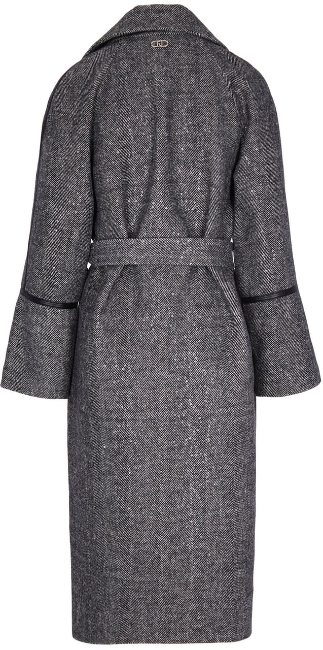 Liu Jo Coats Grey Spinato Shine Grijs